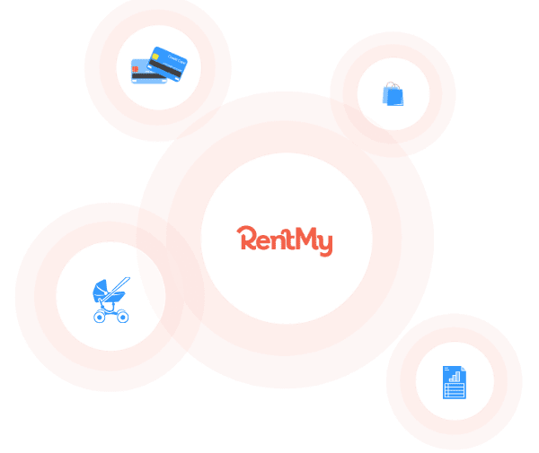 Essential baby gear rental functions handled by RentMy